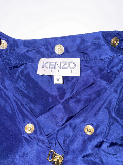 Navy Green Double Breasted 2 Layers Structure Jacket | Sz FR36 ~ Small