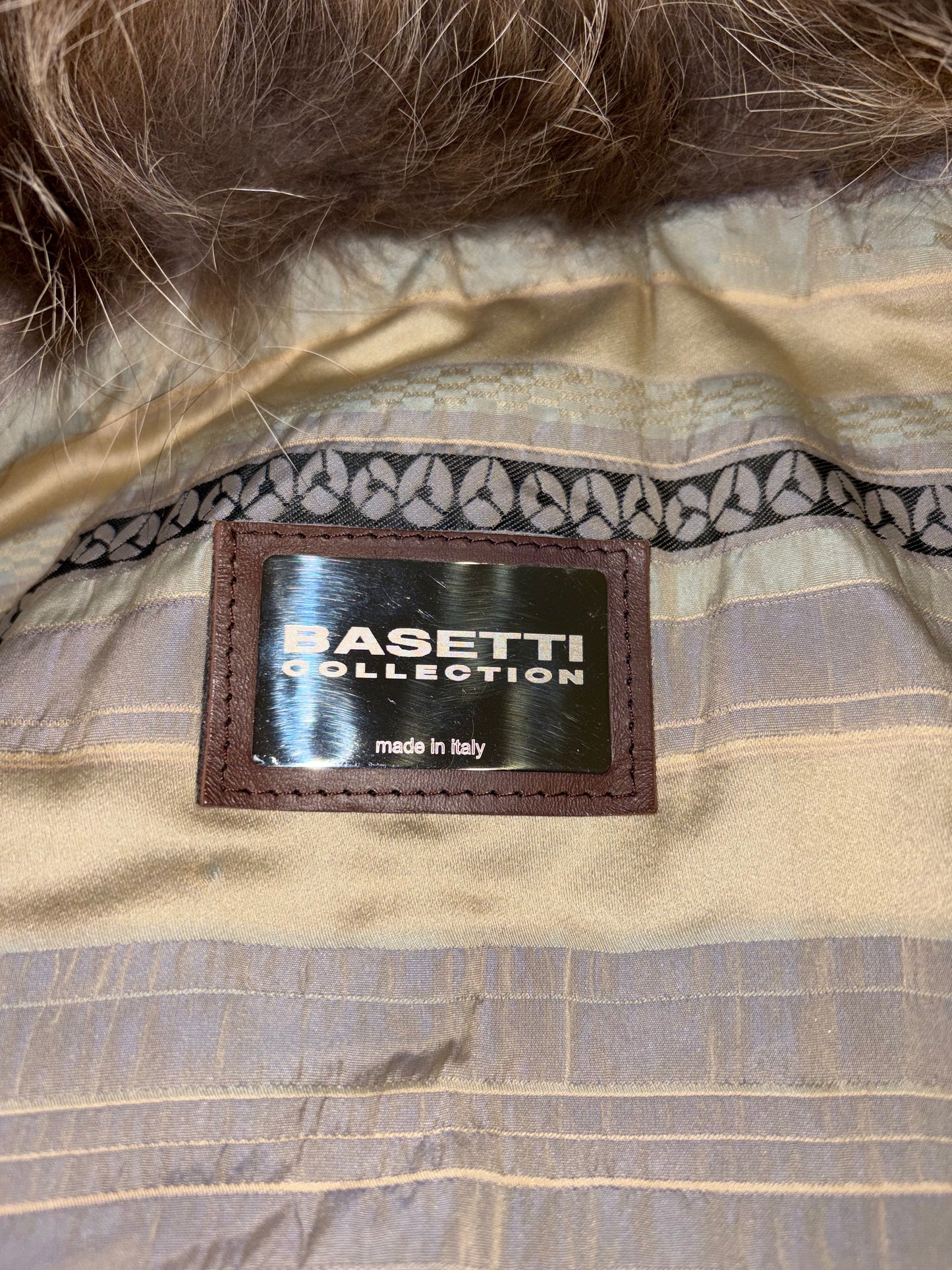 Real Fox Fur Italy Long Coat w/ Pony Leather Pockets & Belt | Sz IT48