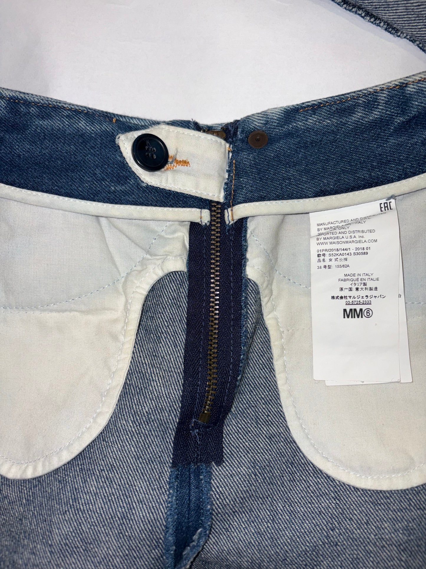 Denim 100% Cotton Straight Jeans Mid Rise | Sz IT38 ~Small