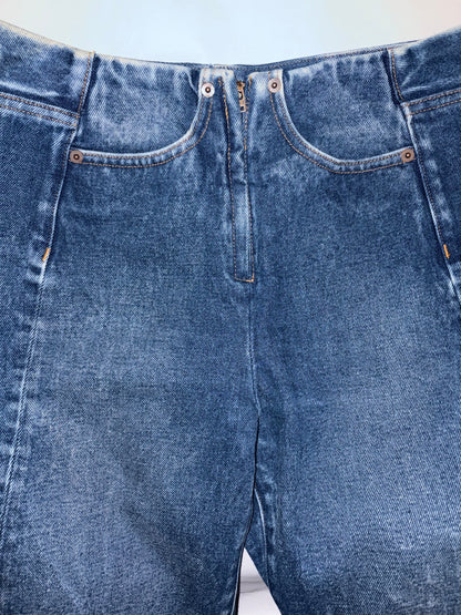 Denim 100% Cotton Straight Jeans Mid Rise | Sz IT38 ~Small