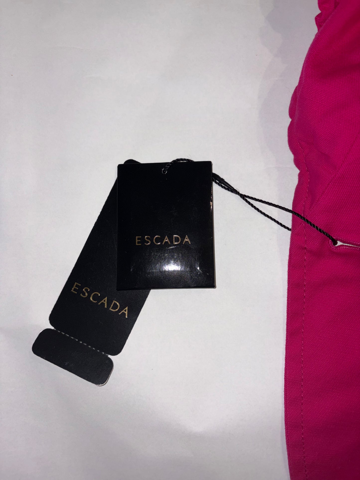 Unique Hot Pink Drawstring Cotton Blazer Jacket | Sz DE 36 ~ Small