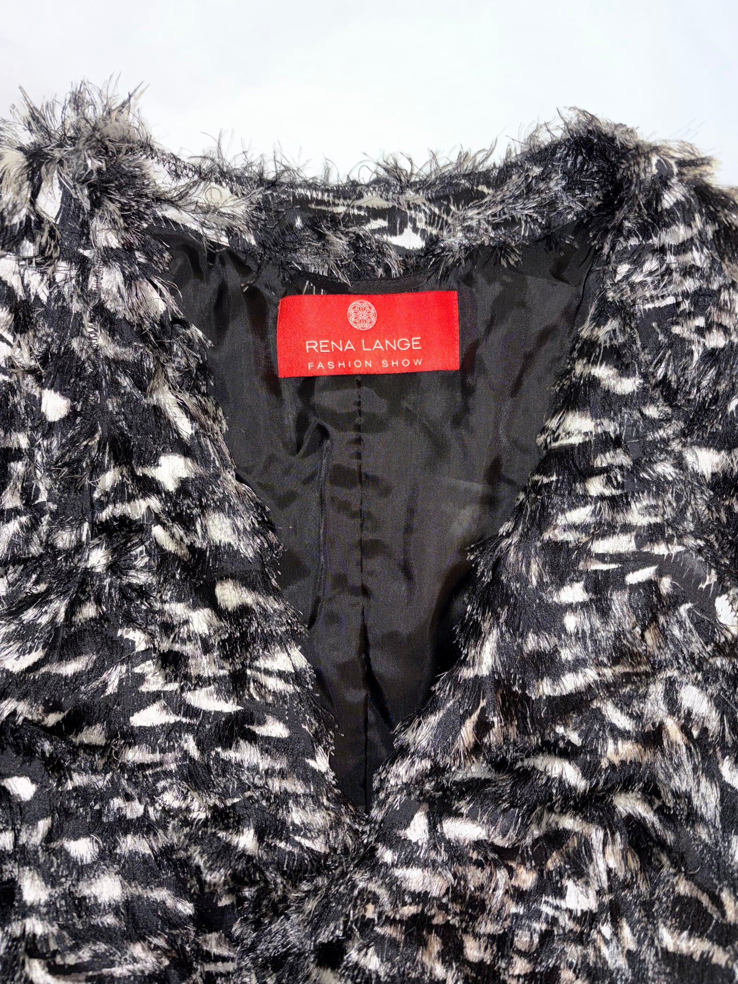 *RUNWAY* 2012 Fall Winter Feather Print Silk Jacket | DE 36 ~ Small