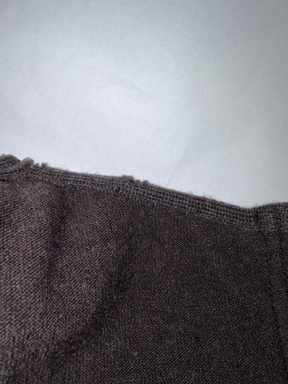 Lamb Leather Detail Pleated Silk Lining Dress | Sz IT 36 ~ Small