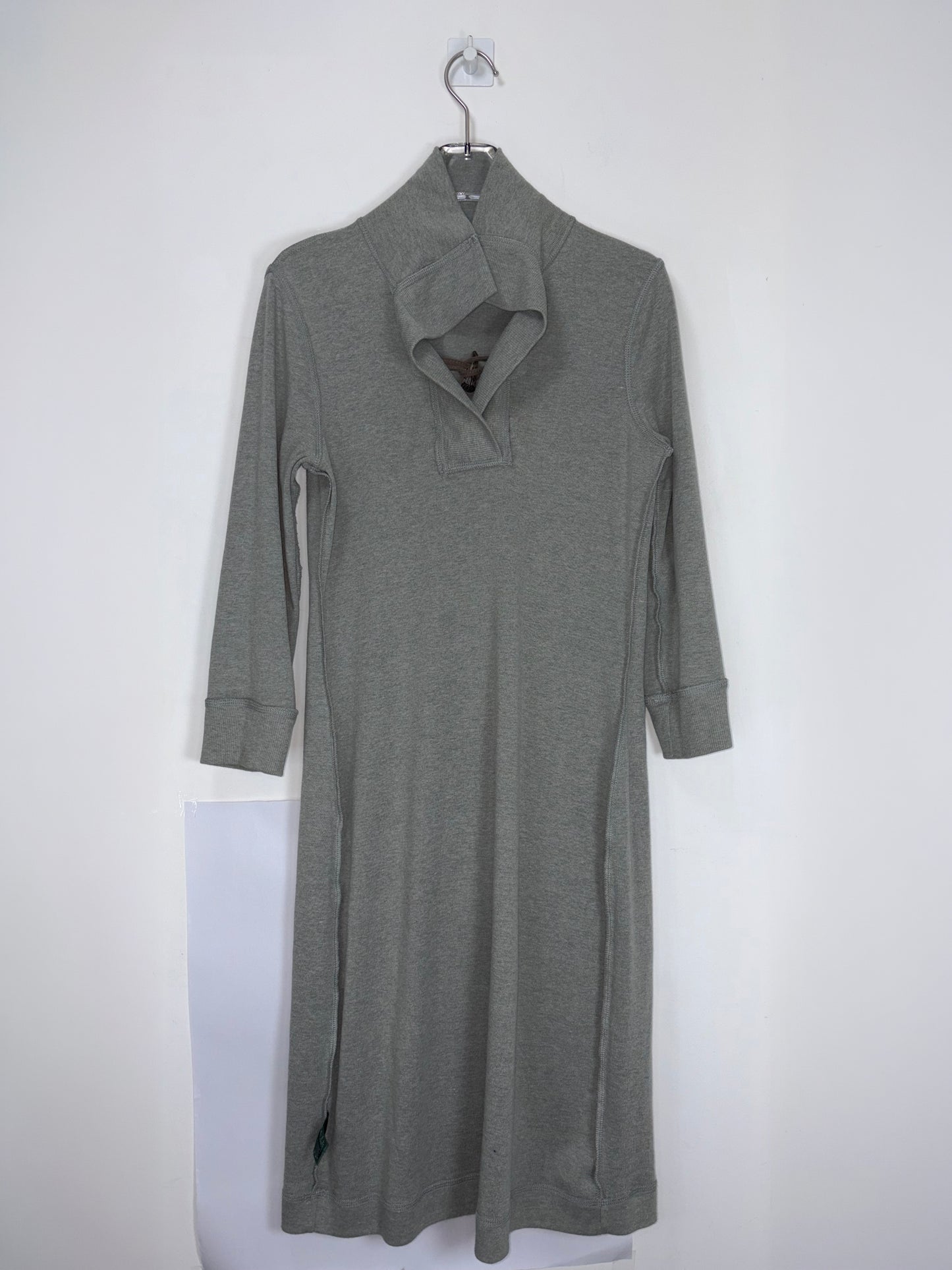 Toggles Button Taupe Knit Heather Grey Dress | Sz Small