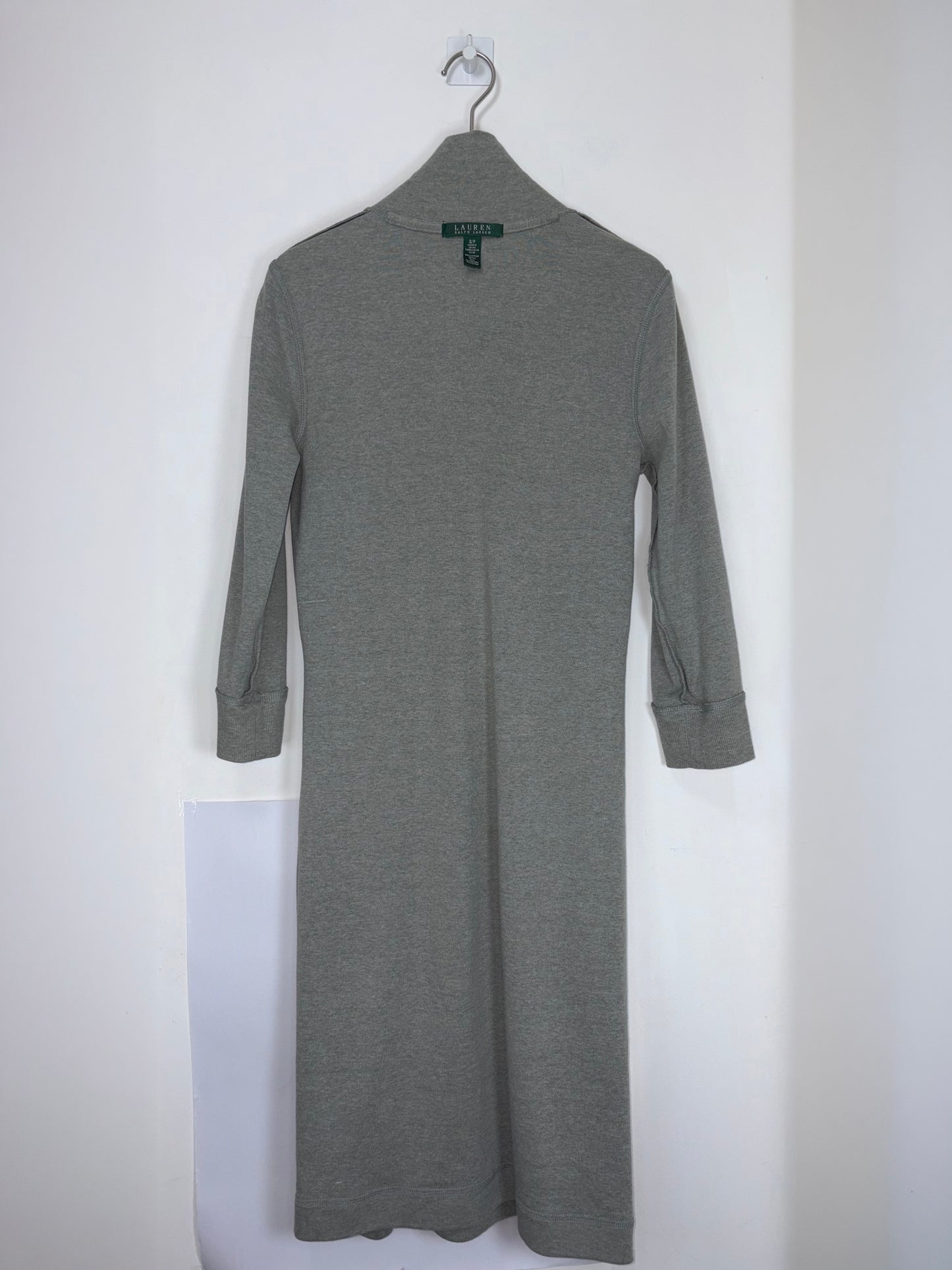 Toggles Button Taupe Knit Heather Grey Dress | Sz Small