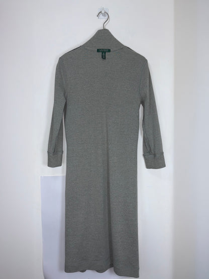 Toggles Button Taupe Knit Heather Grey Dress | Sz Small