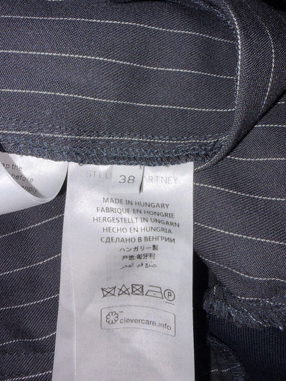 Navy Pinstriped Gathered Trousers Pants | Sz IT38 ~ Small