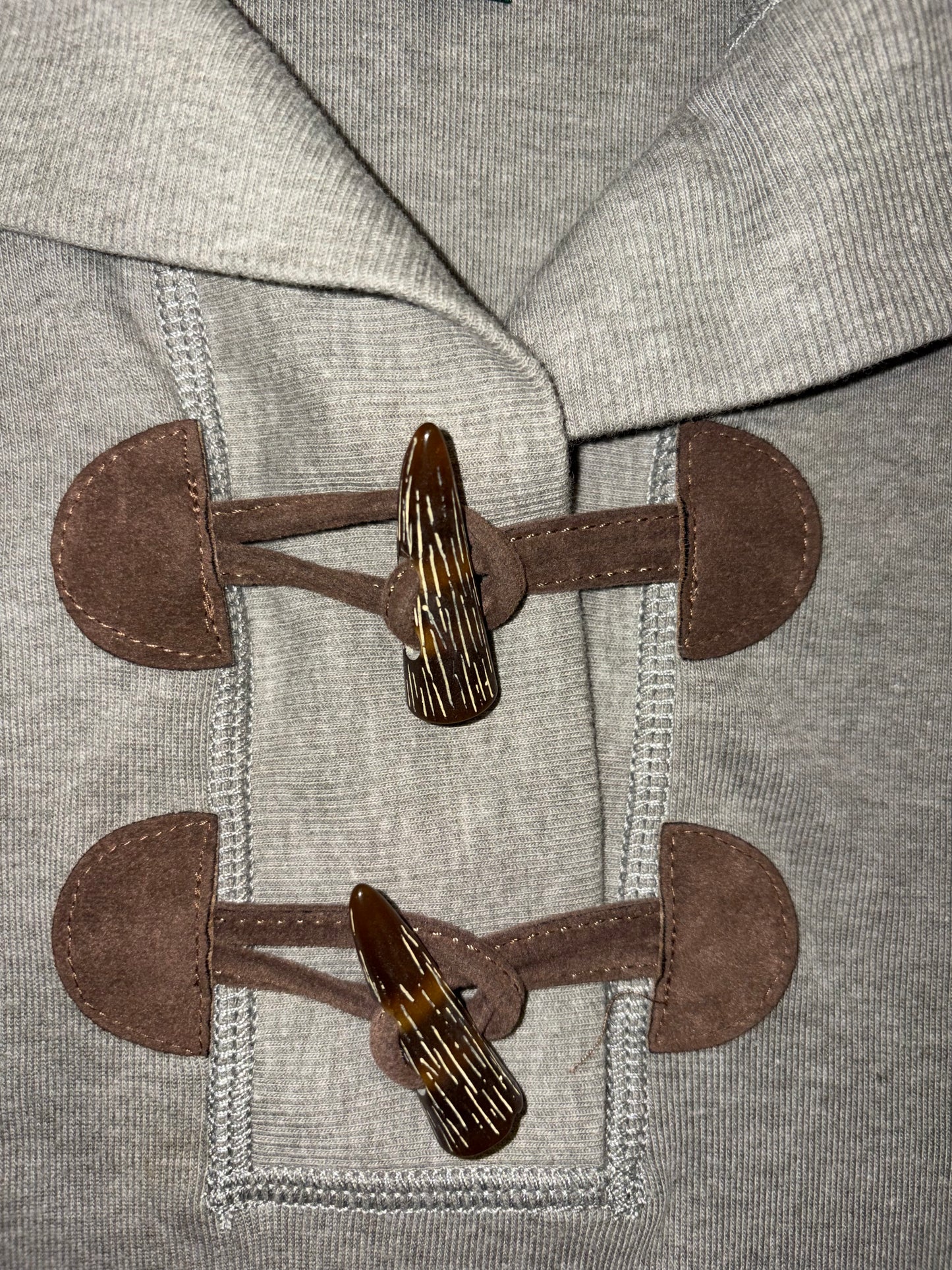 Toggles Button Taupe Knit Heather Grey Dress | Sz Small