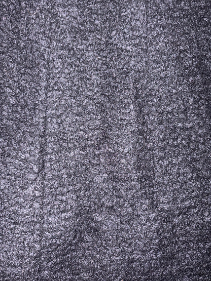 Wool Boucle Lace Hem Silk Lining Black Skirt | Sz IT40 ~ Small