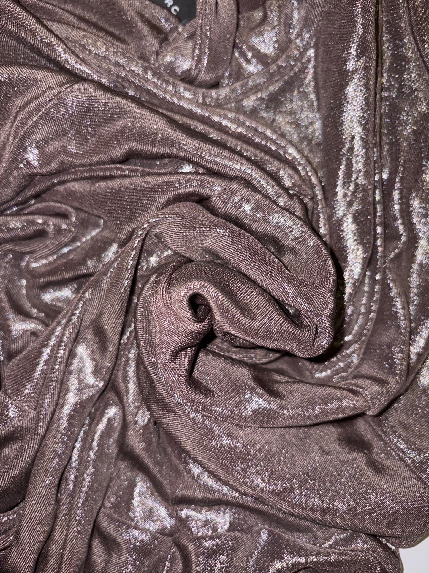 Party Metallic Silver V-Neck Mini Shift Dress | Sz XSmall