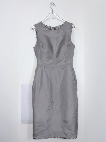 100% Silk Animal Fur Print Sheath Dress | Sz US6 ~ Medium