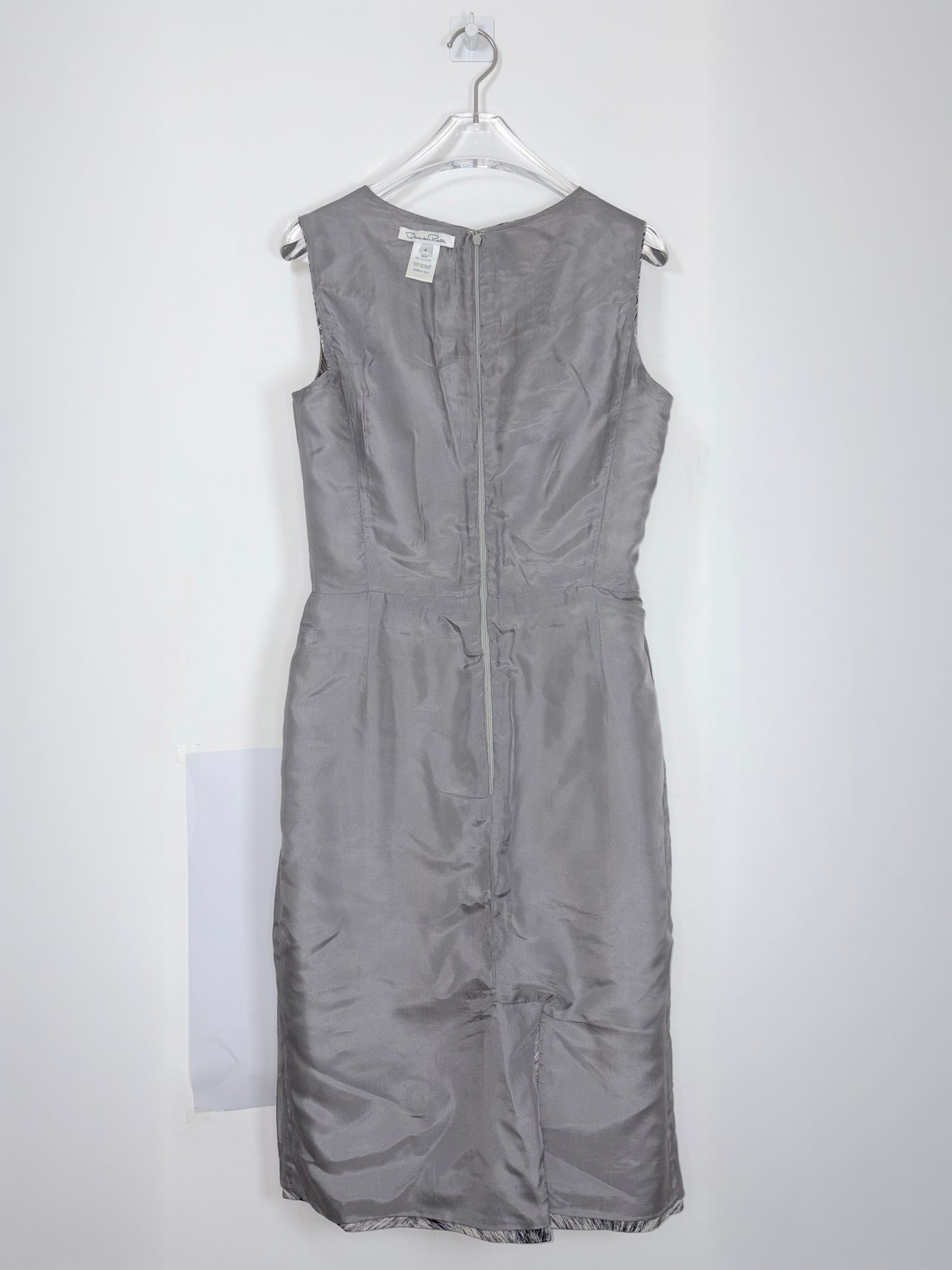 100% Silk Animal Fur Print Sheath Dress | Sz US6 ~ Medium