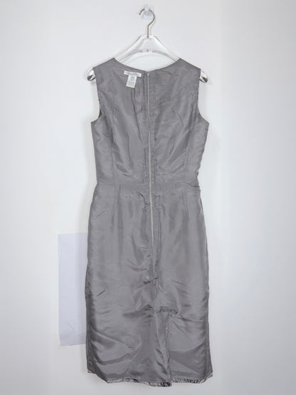 100% Silk Animal Fur Print Sheath Dress | Sz US6 ~ Medium