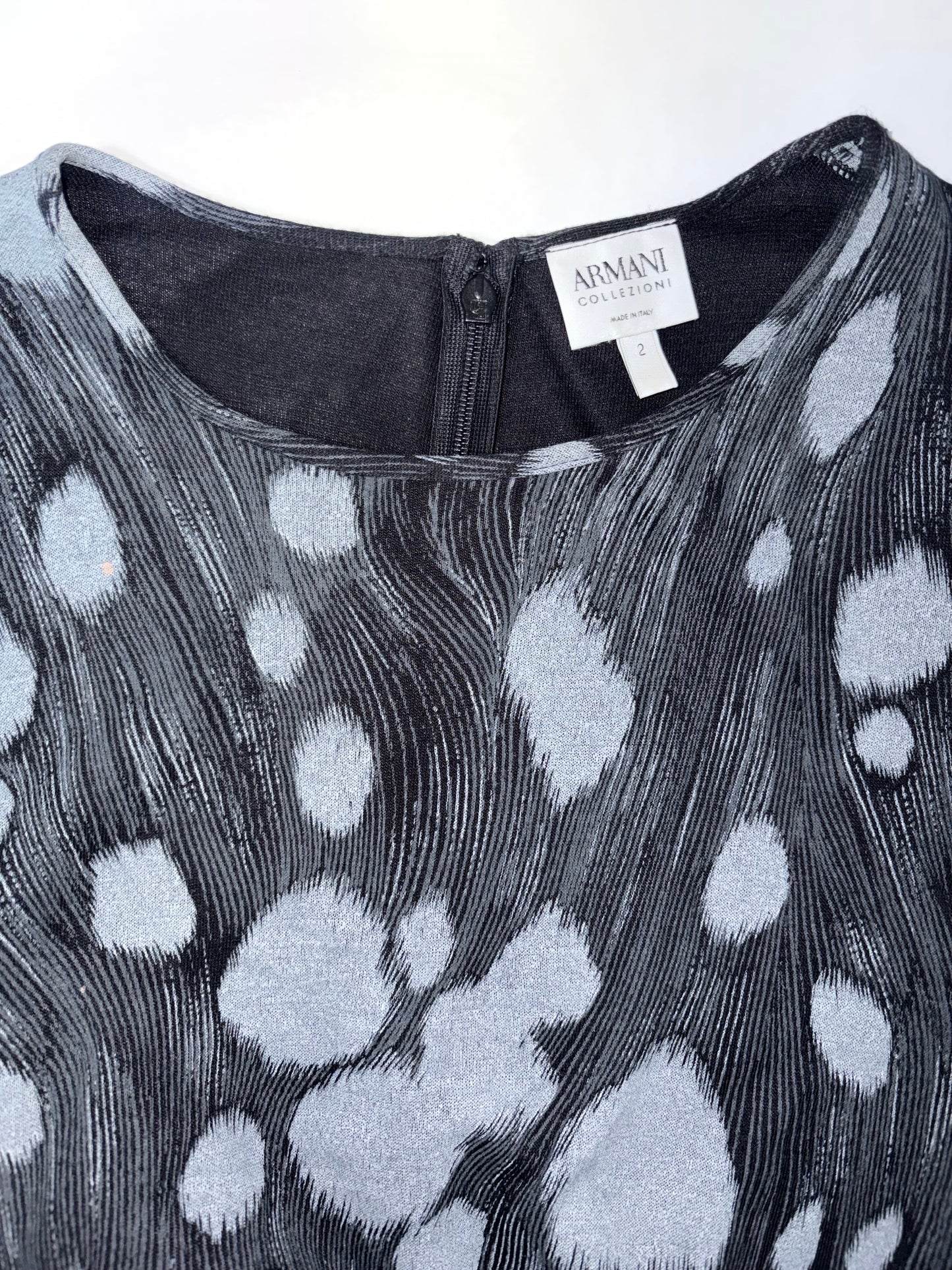Printed Jersey Draped Waist Detail Sleeveless Dress | Sz2~XS