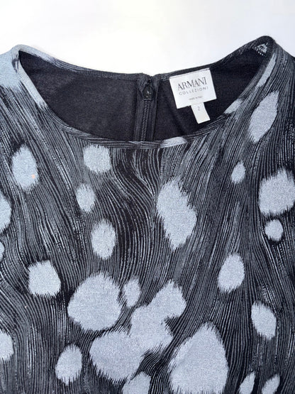 Printed Jersey Draped Waist Detail Sleeveless Dress | Sz2~XS