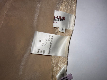 Beige Lace Set Jacket & Sleeveless Top | Sz 9 ~ Small