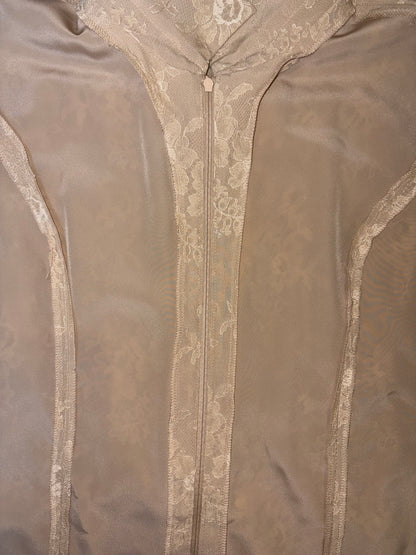 Beige Lace Set Jacket & Sleeveless Top | Sz 9 ~ Small