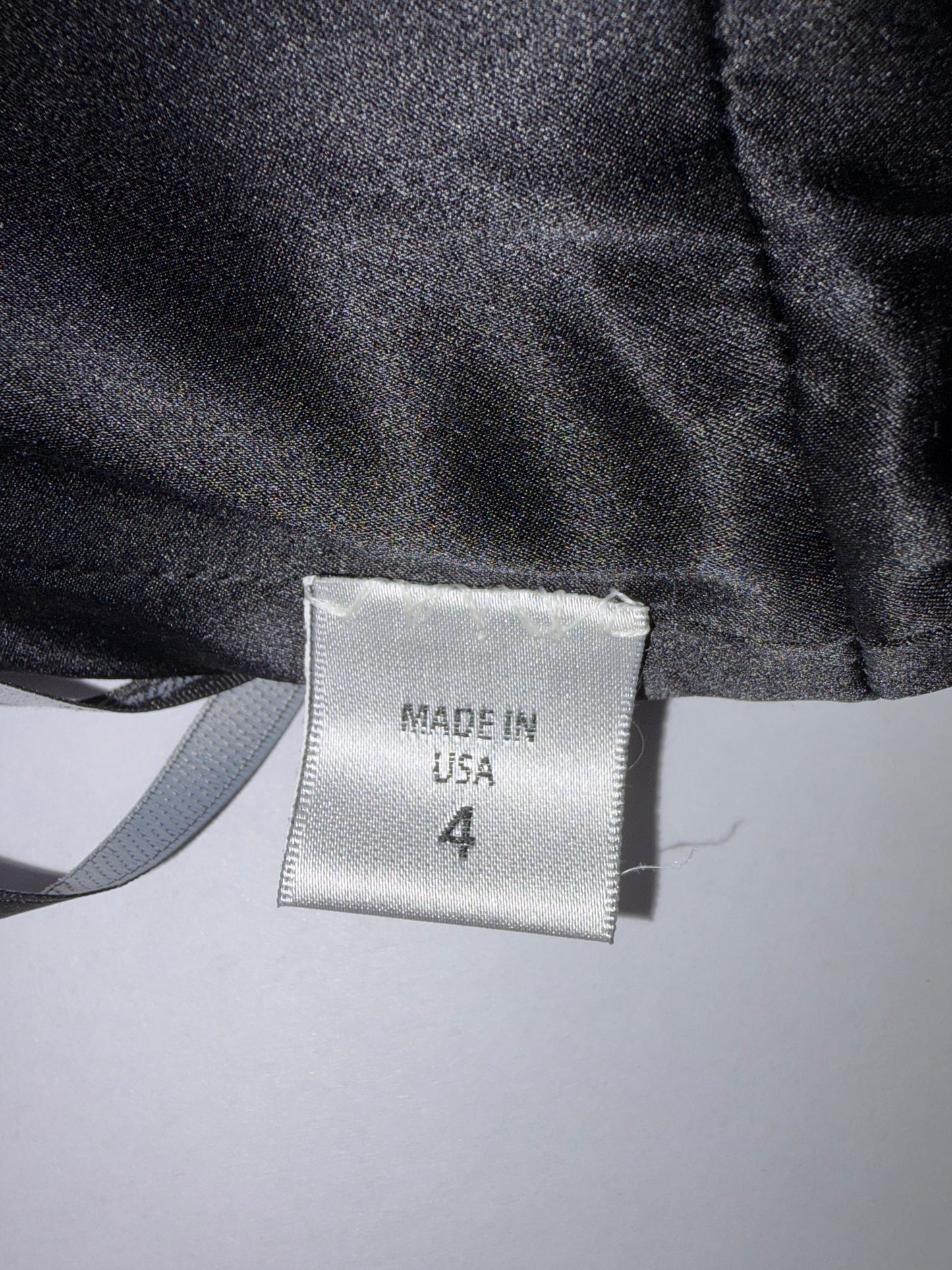 Black Cotton Dress Silk Lining& Cut Out Back |Sz US4 ~ Small