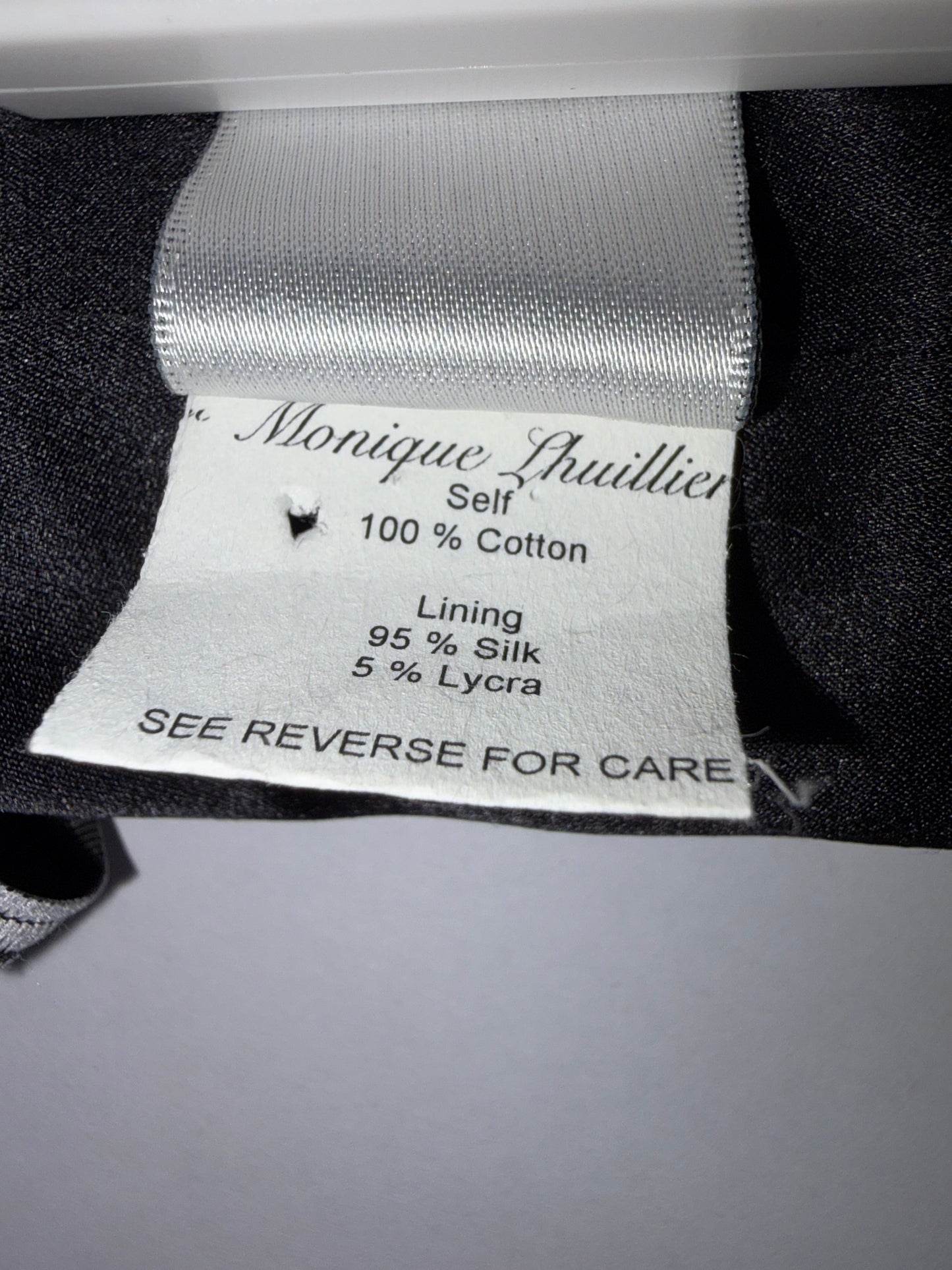 Black Cotton Dress Silk Lining& Cut Out Back |Sz US4 ~ Small