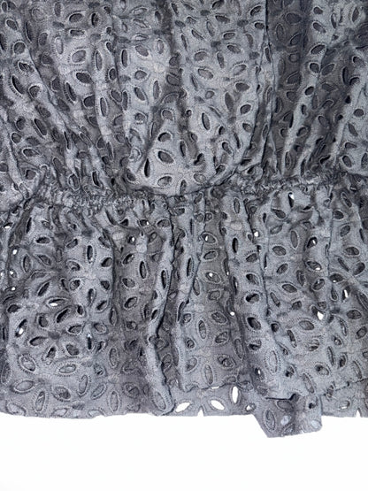 Black Cotton Dress Silk Lining& Cut Out Back |Sz US4 ~ Small