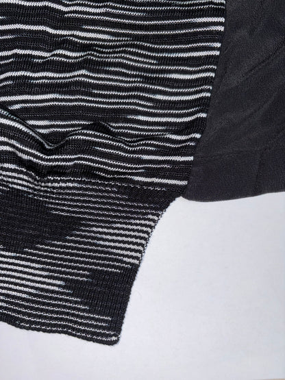 Black & White Striped Scoop Neck Tank Top | IT 40 ~ Small