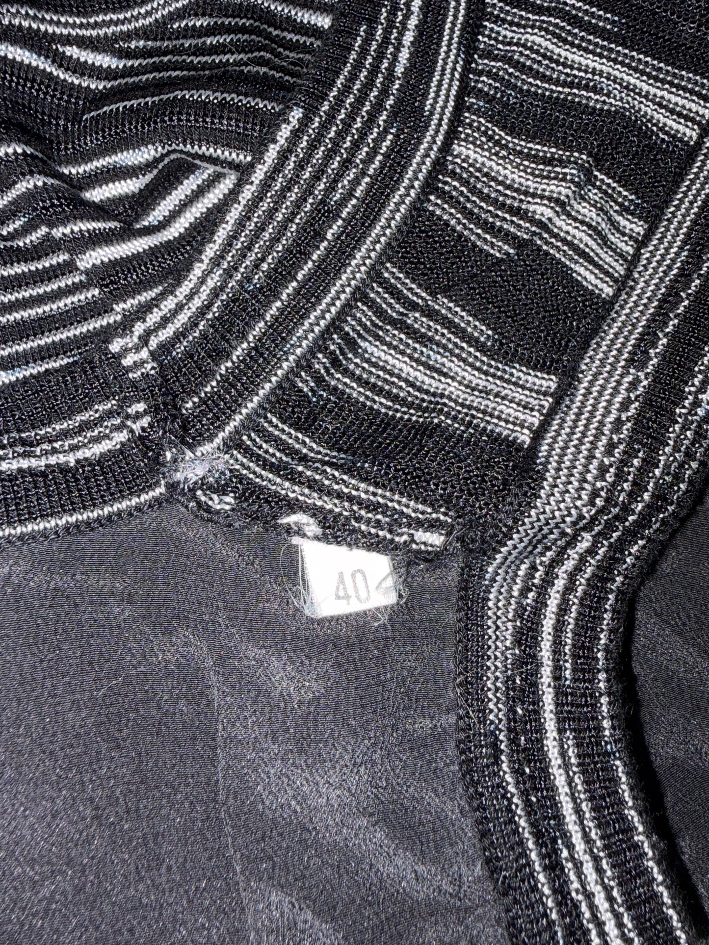 Black & White Striped Scoop Neck Tank Top | IT 40 ~ Small
