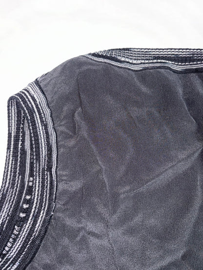 Black & White Striped Scoop Neck Tank Top | IT 40 ~ Small