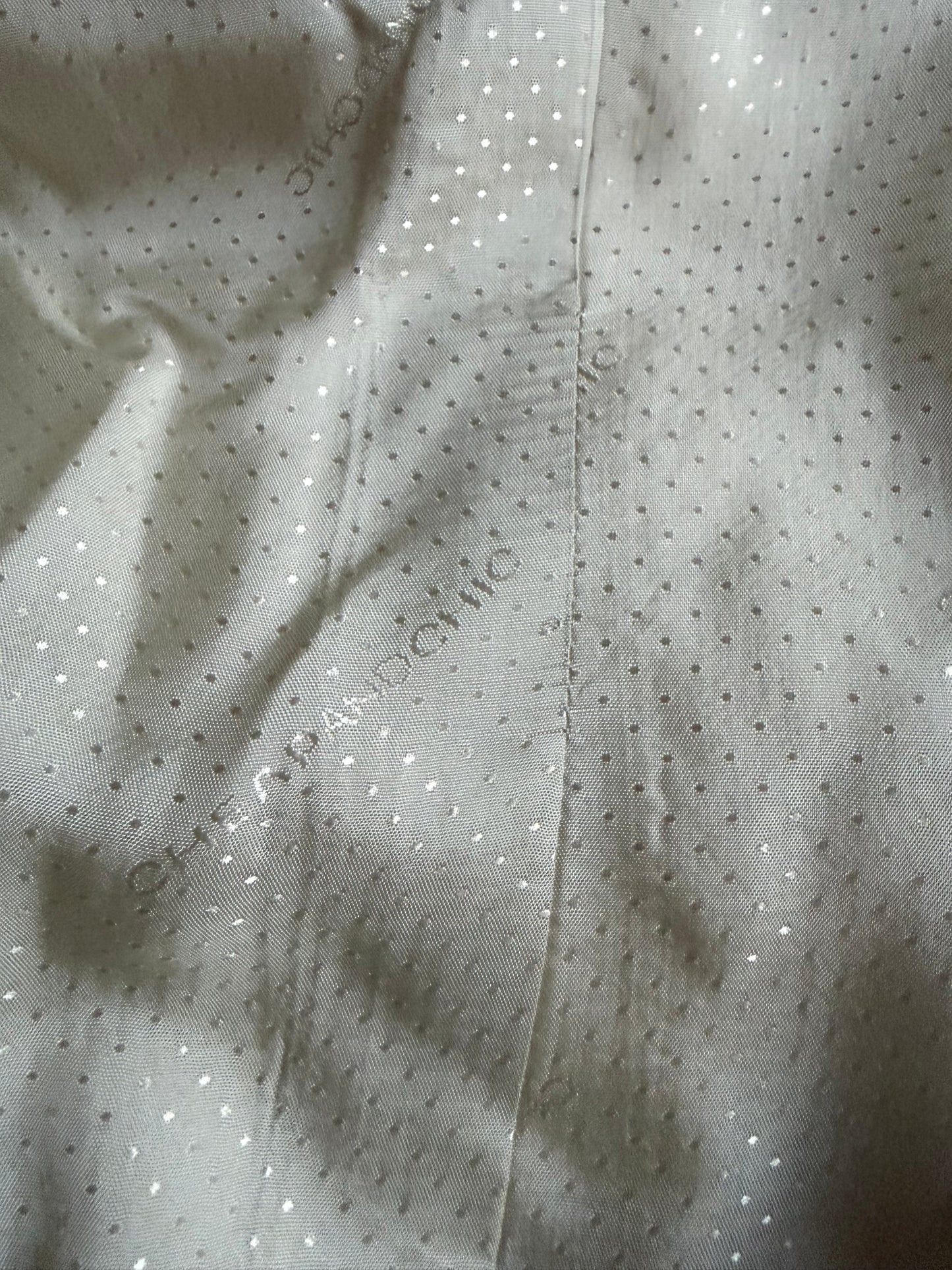 Zipper Detail Flower White Jacket | IT 40 ~ Small