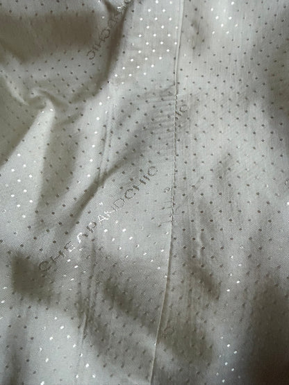 Zipper Detail Flower White Jacket | IT 40 ~ Small