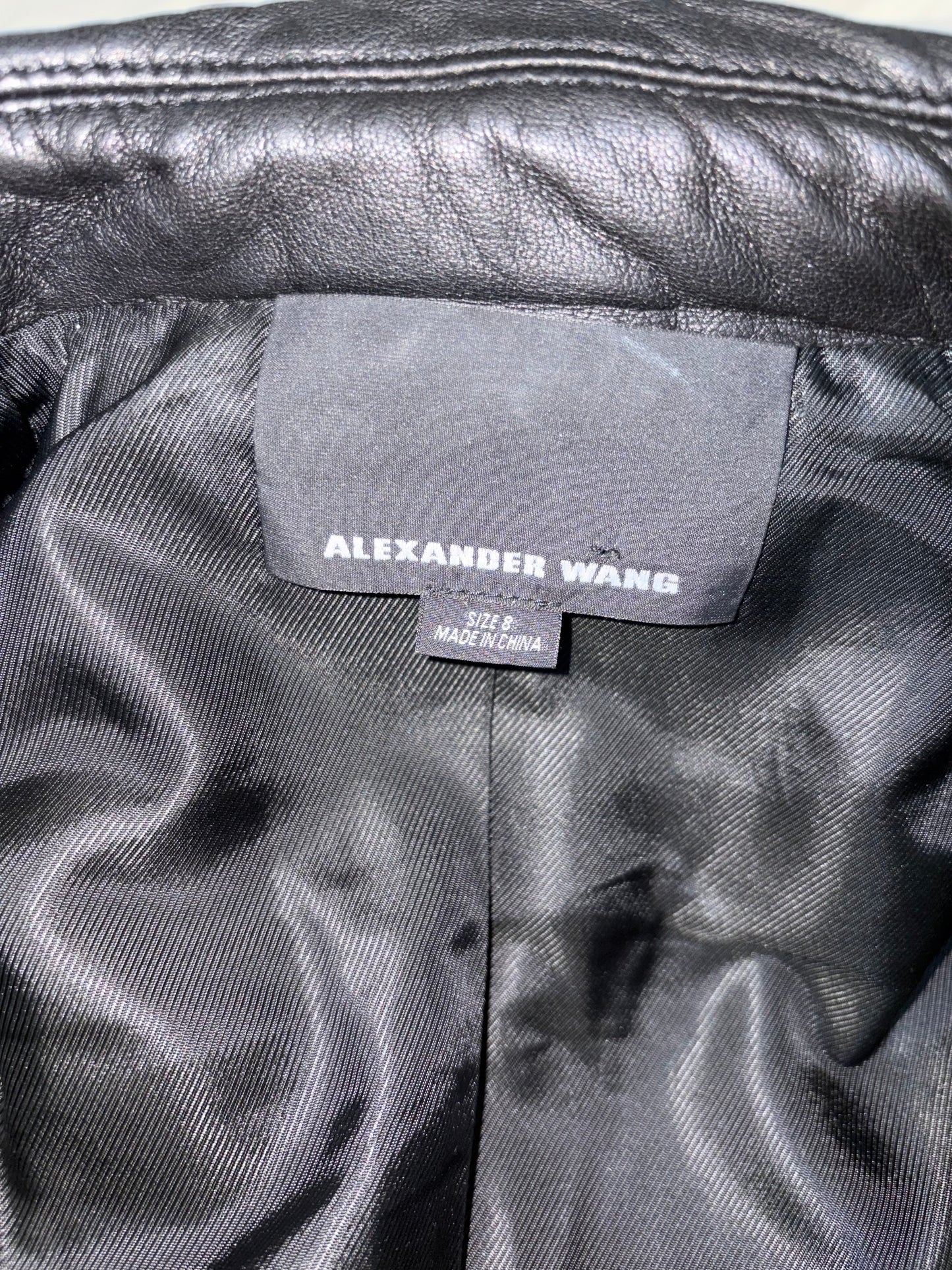 Leather Biker Fitted Vest Jacket Brass Detail | Sz 8 ~ Medium
