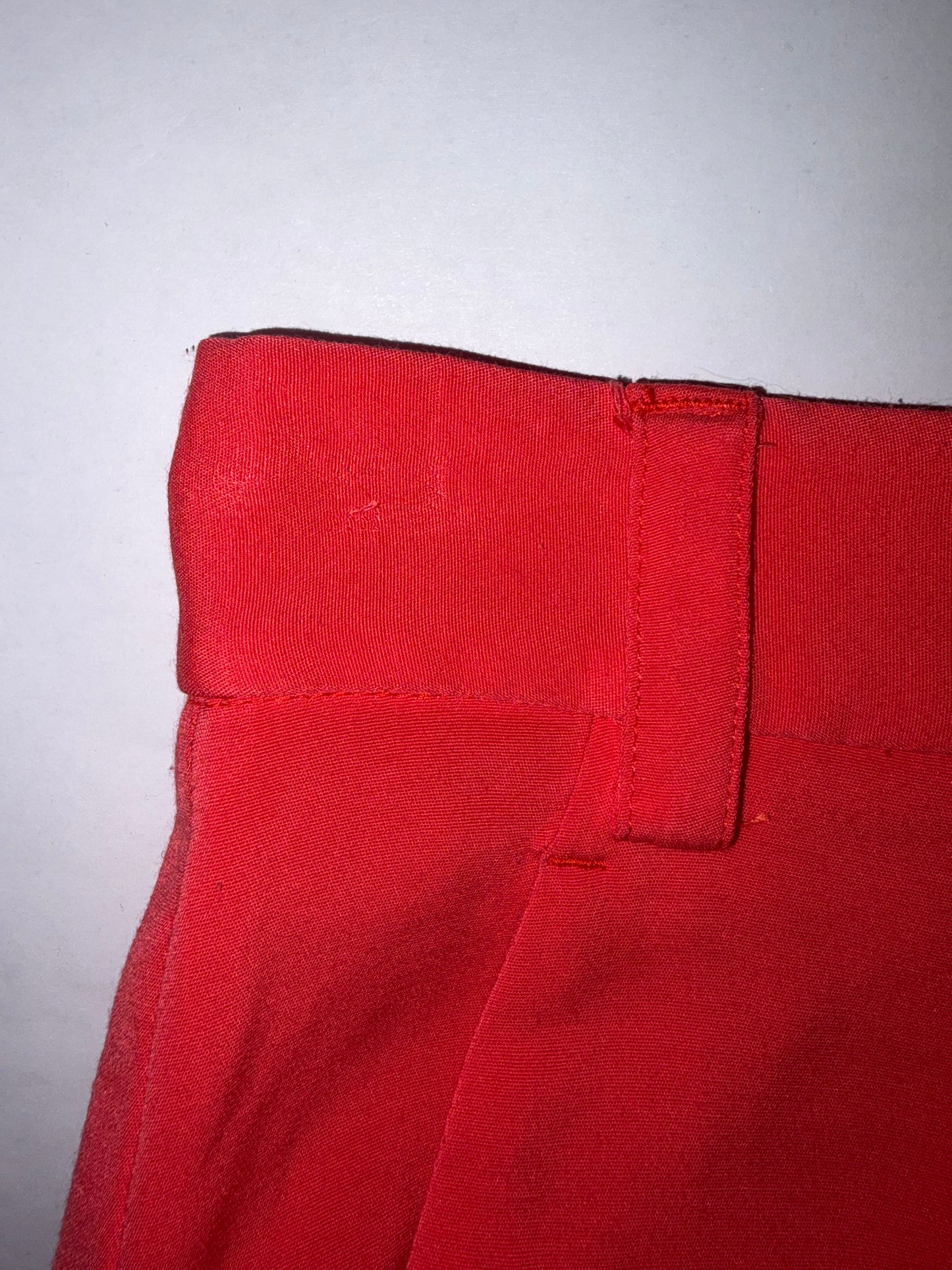 Peach Pink Orange Wide Legs Trousers Made in New York | Sz XS