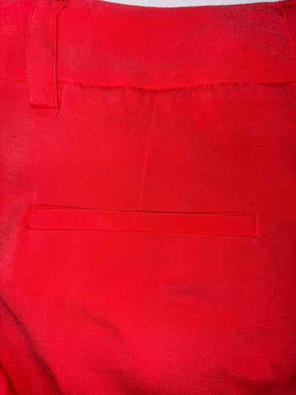Peach Pink Orange Wide Legs Trousers Made in New York | Sz XS