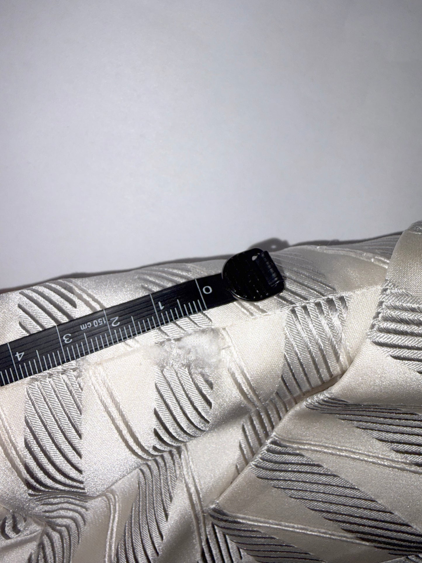 100% Silk Italy White Grey Stripe Blazer | Sz 4 ~ Small