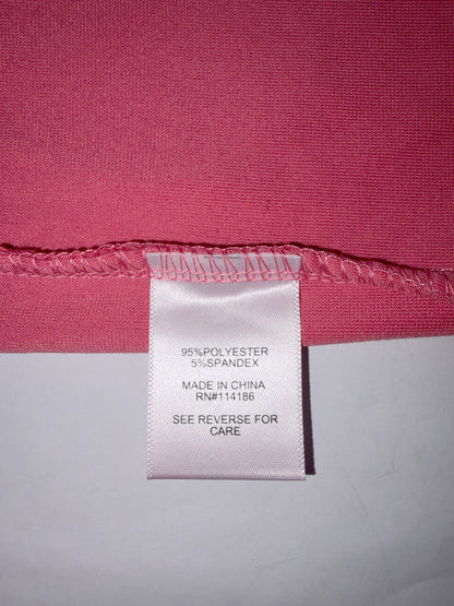 very soft Velour Velvet Rhinestone hot Pink Dress | Sz Small