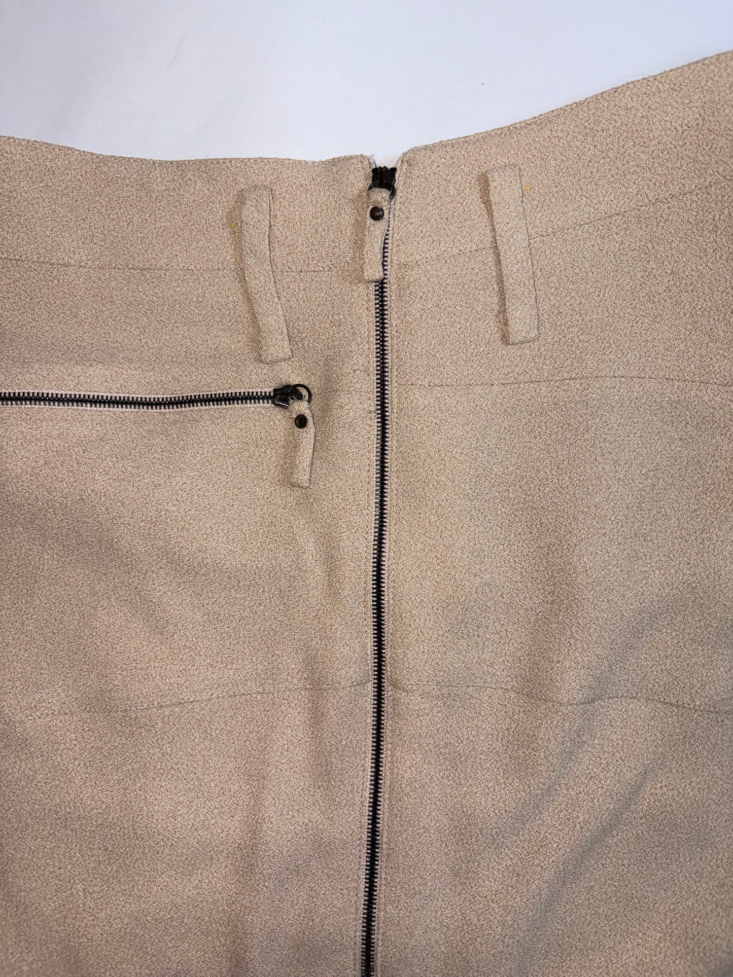 by Nicolas Ghesquiere | Pre-Fall 2009 Vintage Beige Skirt | Sz FR36