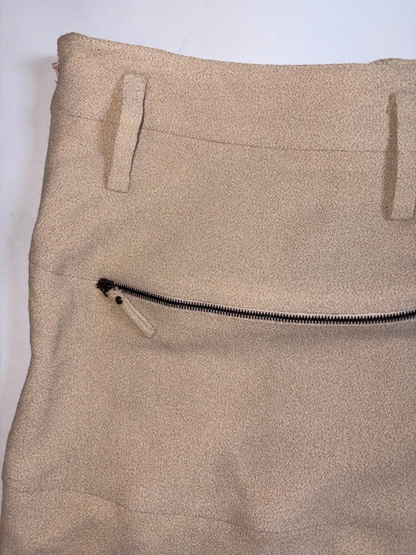 by Nicolas Ghesquiere | Pre-Fall 2009 Vintage Beige Skirt | Sz FR36