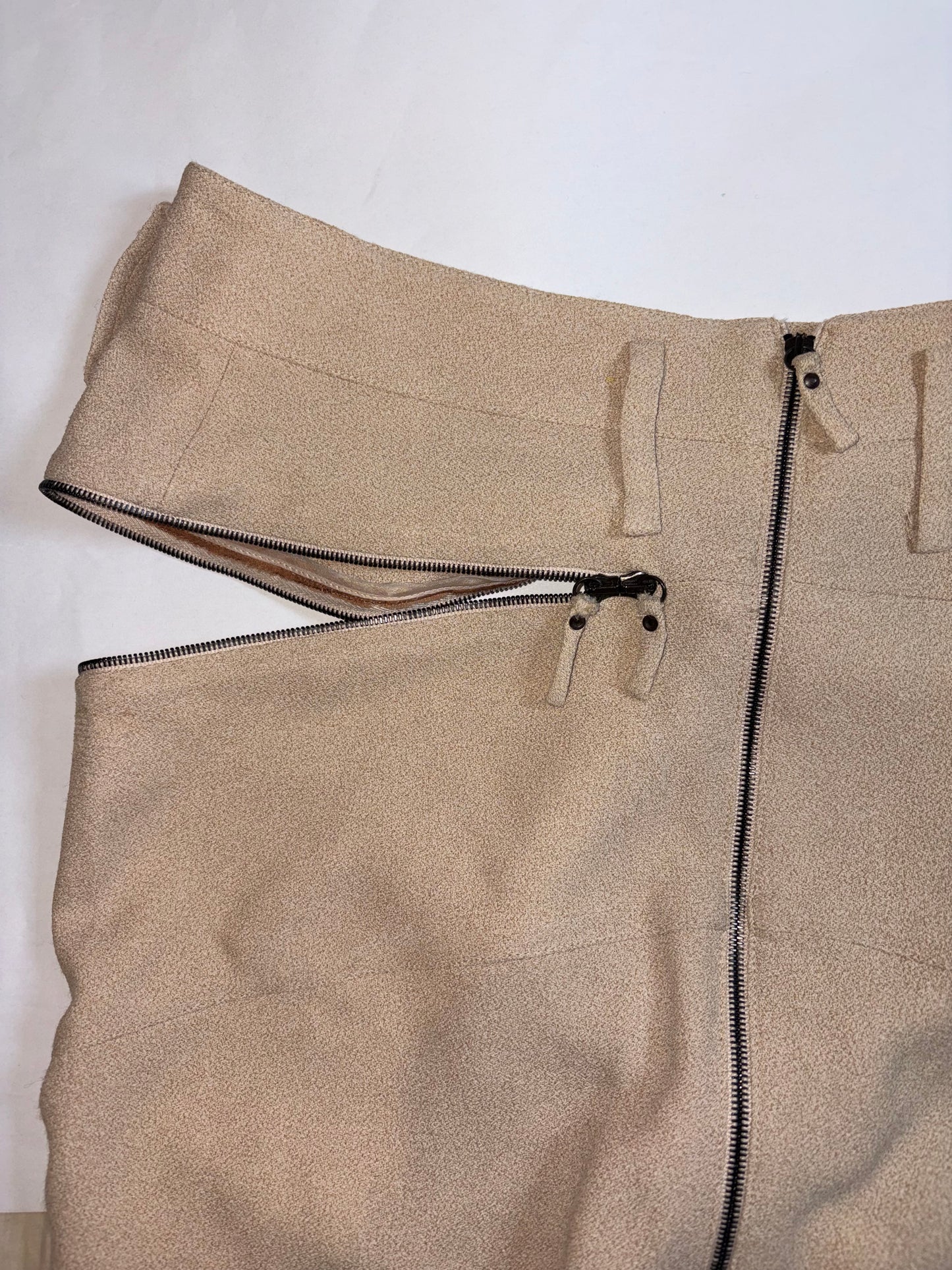 by Nicolas Ghesquiere | Pre-Fall 2009 Vintage Beige Skirt | Sz FR36
