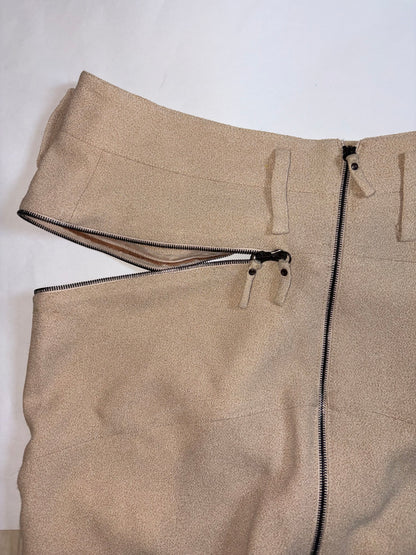 by Nicolas Ghesquiere | Pre-Fall 2009 Vintage Beige Skirt | Sz FR36