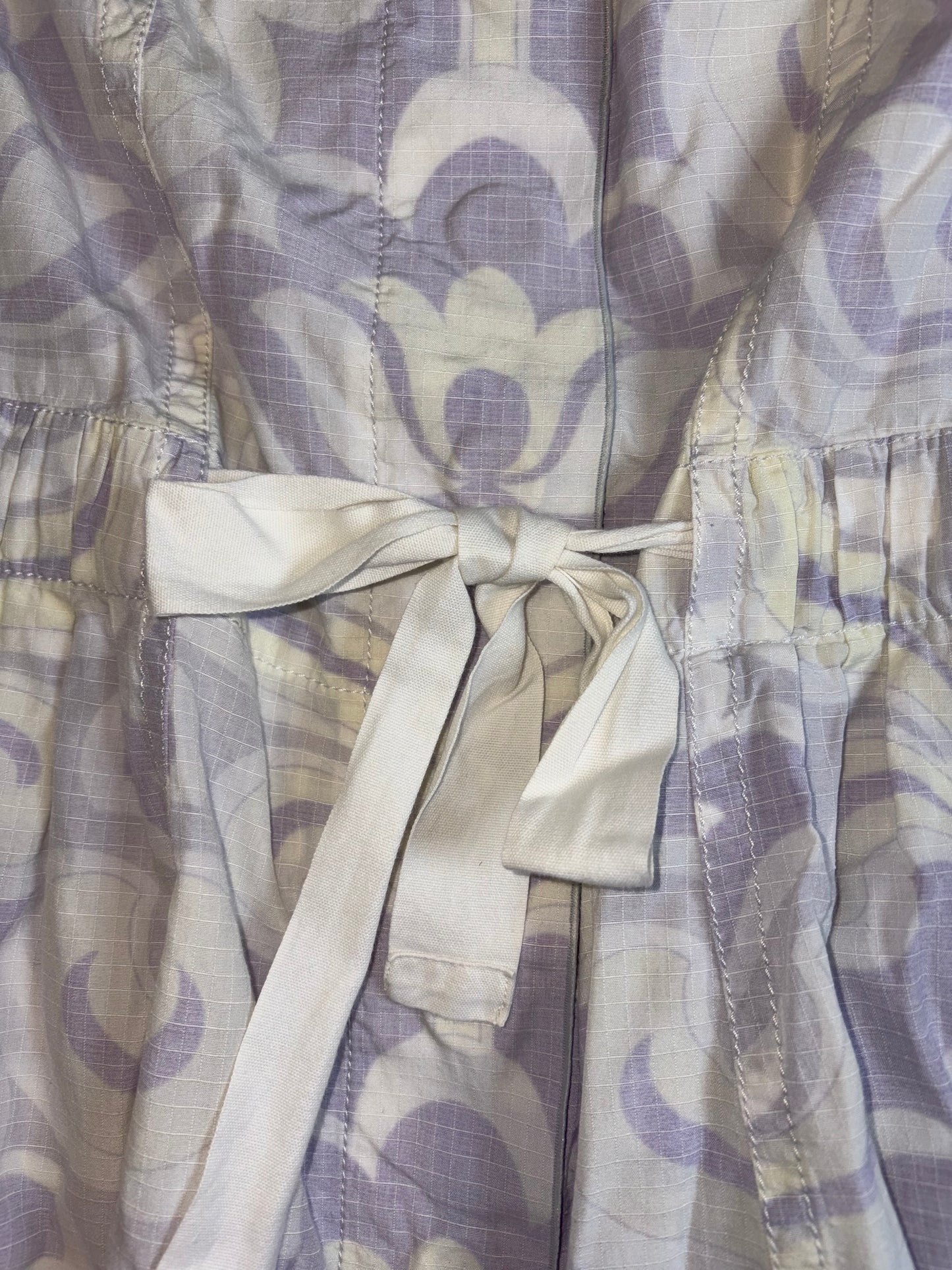Blue Floral sundress tie straps 100% Cotton | Sz 0 ~ XS