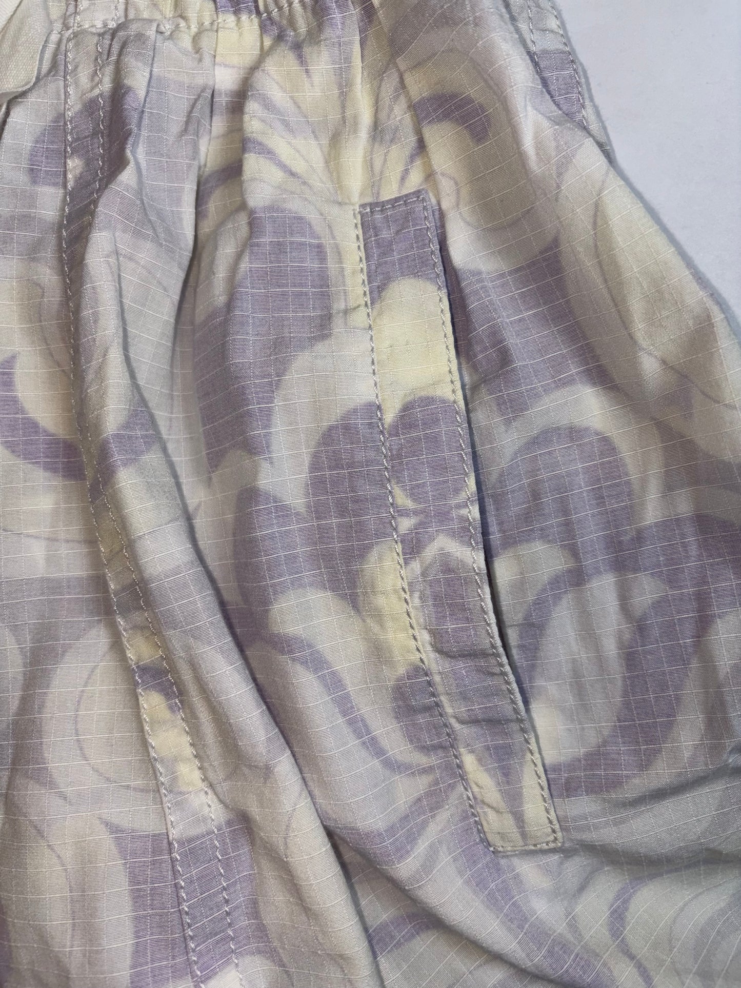 Blue Floral sundress tie straps 100% Cotton | Sz 0 ~ XS