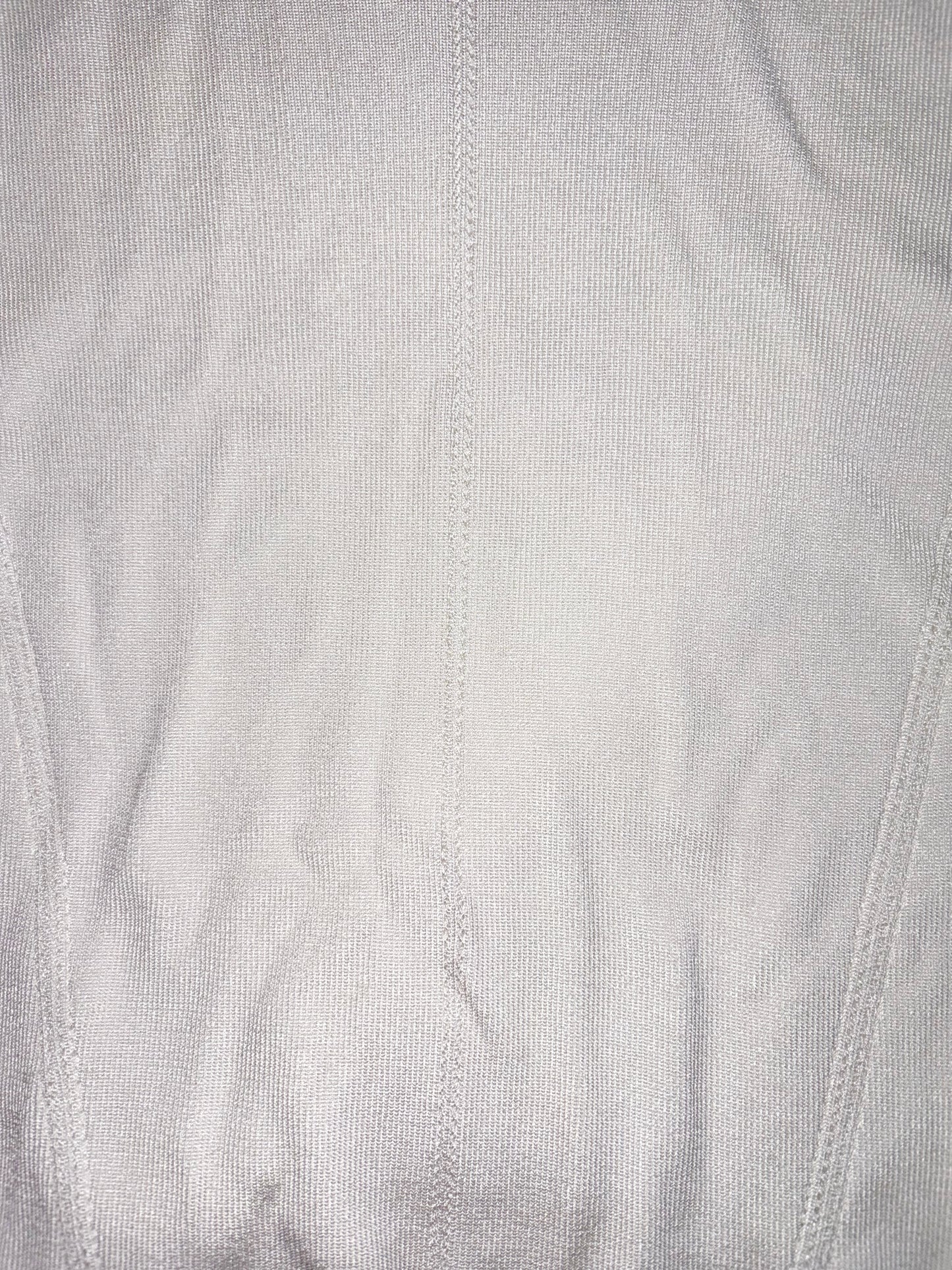Fringe White Sleeveless Knit Top | Sz XSmall