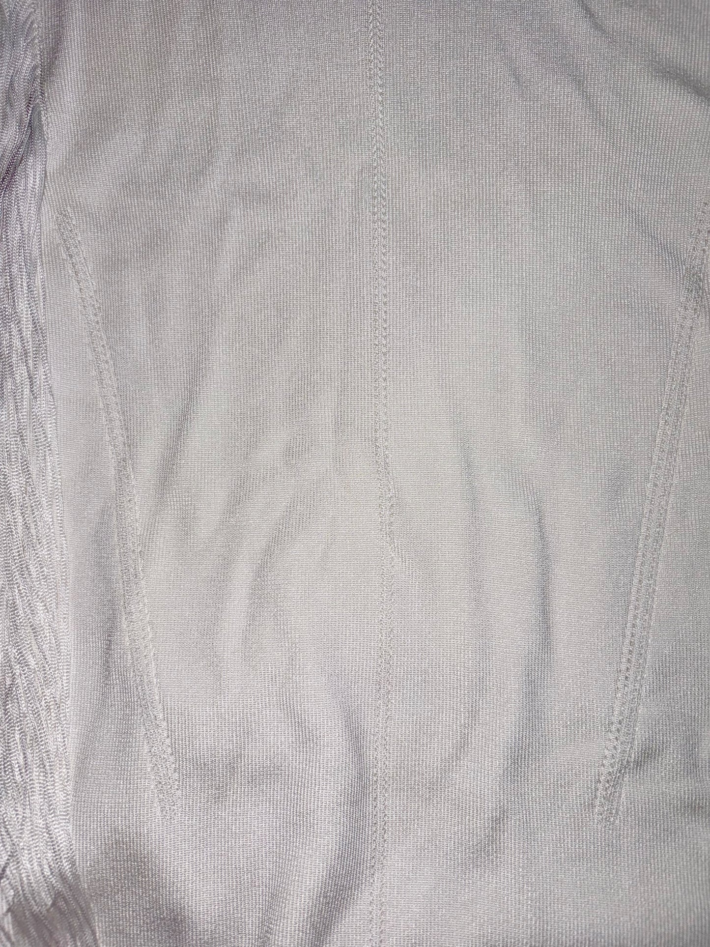 Fringe White Sleeveless Knit Top | Sz XSmall
