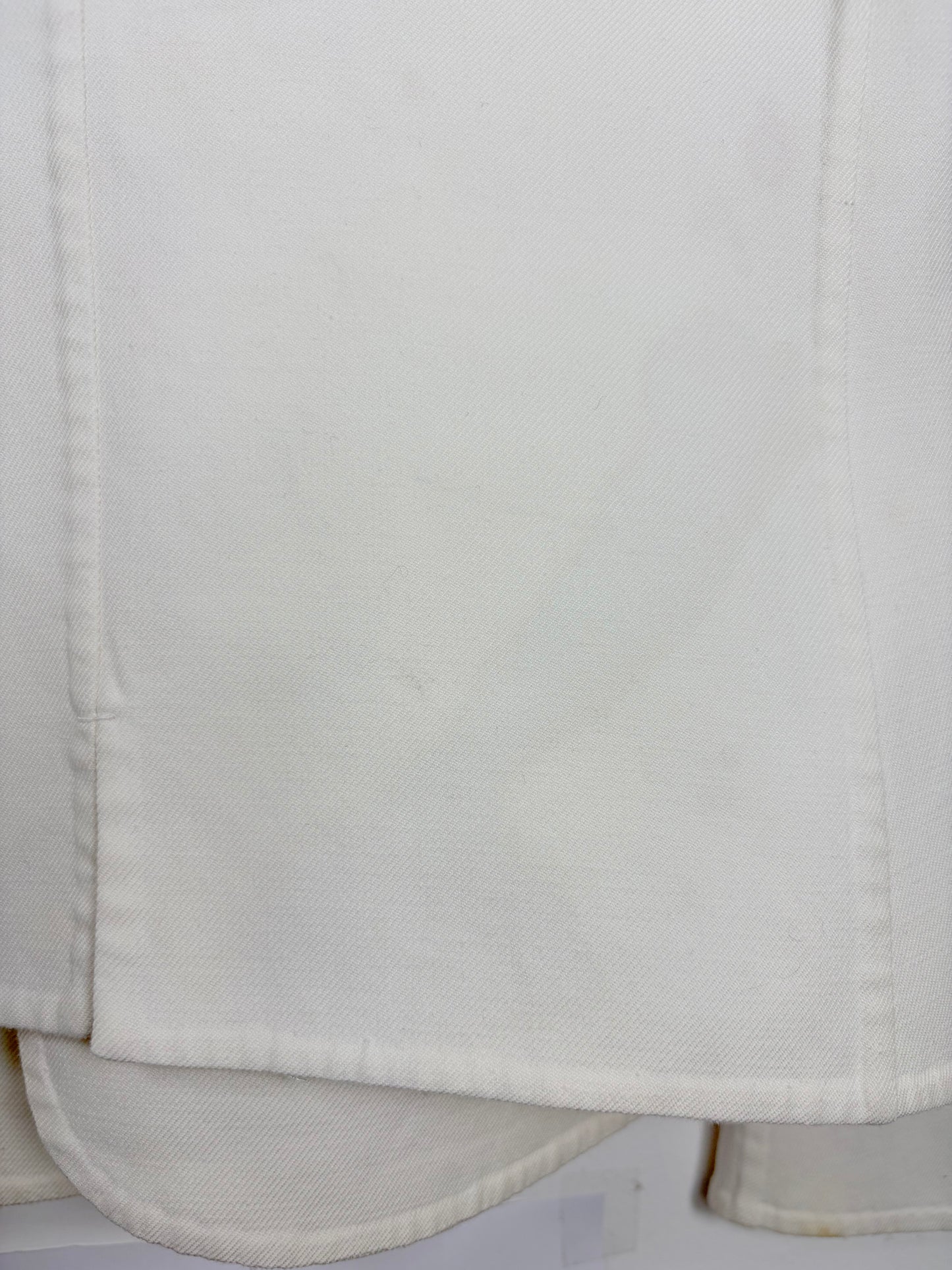 S/S 2013 White Cotton Blazer w/ Rounded Patch Pockets | Sz IT 38