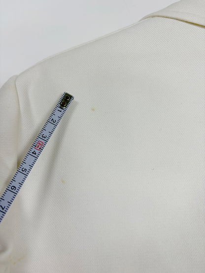 S/S 2013 White Cotton Blazer w/ Rounded Patch Pockets | Sz IT 38