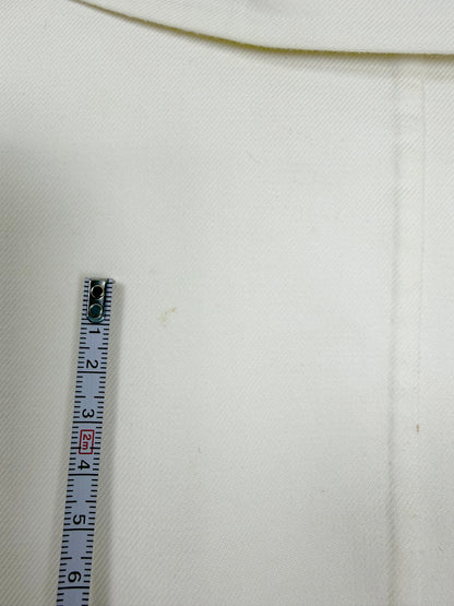 S/S 2013 White Cotton Blazer w/ Rounded Patch Pockets | Sz IT 38