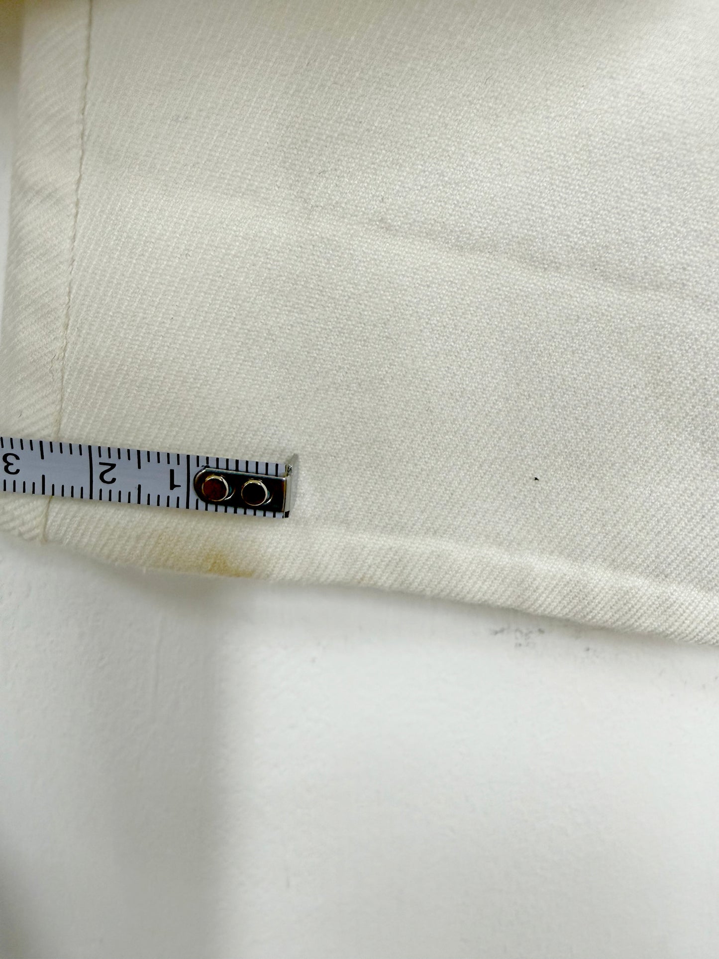 S/S 2013 White Cotton Blazer w/ Rounded Patch Pockets | Sz IT 38