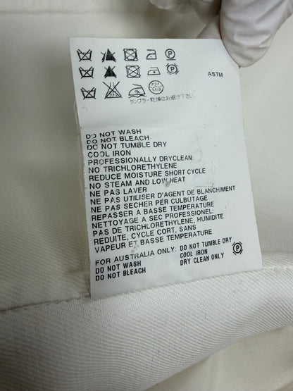 S/S 2013 White Cotton Blazer w/ Rounded Patch Pockets | Sz IT 38