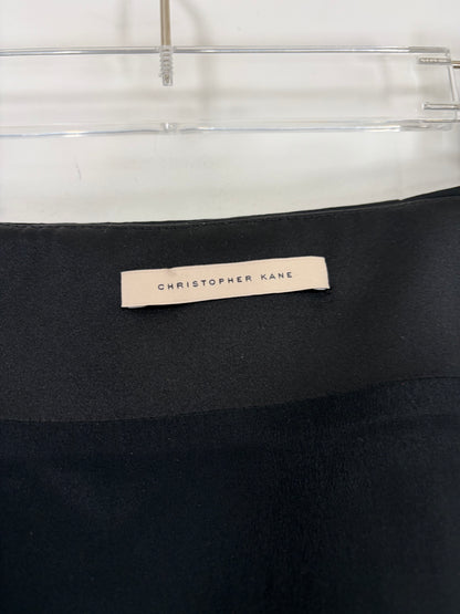*RUNWAY* 2020 Spring Summer PVC Trimmed Mini Skirt | Sz UK8