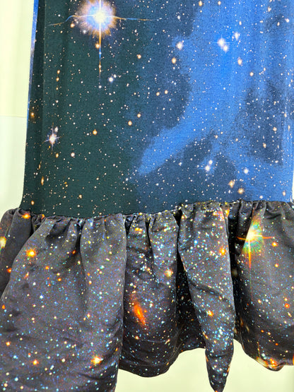 2011 Pre-Fall Vintage Galaxy Ruffle Frill Dress | Sz UK10