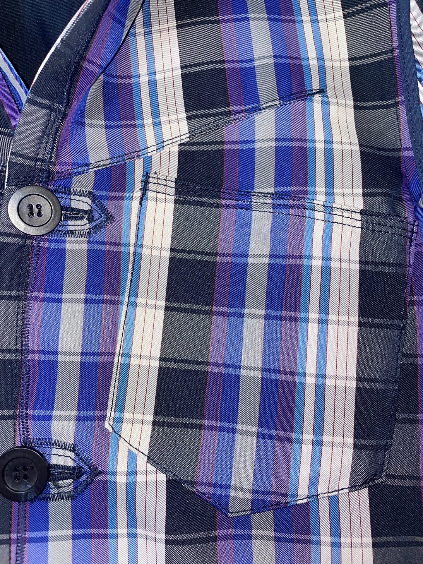 Reversible Check Jacket | Size Small